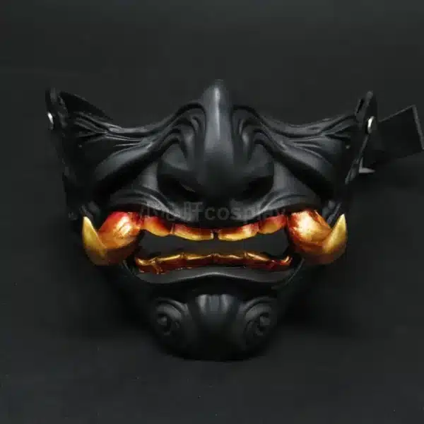 Demon Fangya Prajna Cosplay Mask Halloween Devil Oni Samurai Ghost Horror Hard Resin Face Masks Adult 3