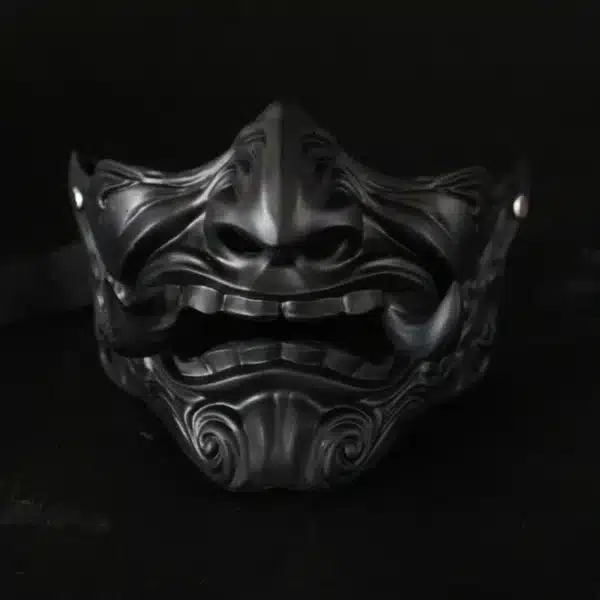 Demon Fangya Prajna Cosplay Mask Halloween Devil Oni Samurai Ghost Horror Hard Resin Face Masks Adult 4