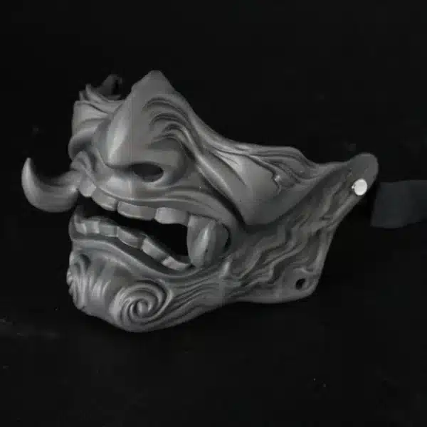 Demon Fangya Prajna Cosplay Mask Halloween Devil Oni Samurai Ghost Horror Hard Resin Face Masks Adult 5